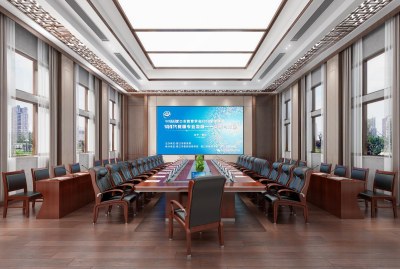 中式会议室3D模型下载